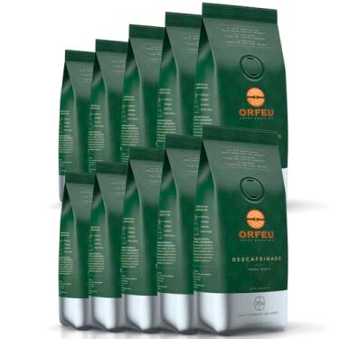 Imagem de Café em Grãos Premium Orfeu Descafeinado Kit 10 Pacotes 250g