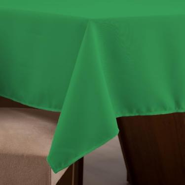 Imagem de Toalha de Mesa Verde para 8 lugares. 100% Poliéster Tecido Oxford (250x140 cm) - Design Clássico Tradicional e Lavável em Máquina.