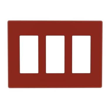 Imagem de Marrom 3 Gang Triple Rocker/Decorator Light Switch Wall Plate Cover Decorativo GFCI Placa Elétrica Switchplate Dimmer