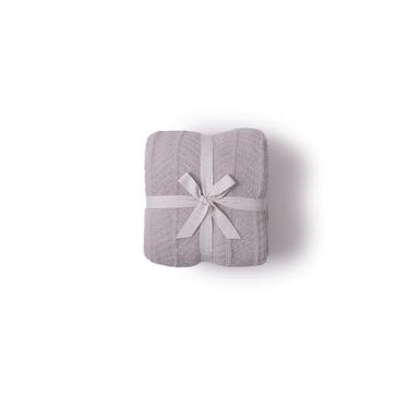 Imagem de Barefoot Dreams Cobertor de cama CozyChic espinha de peixe, arenito, casal/queen