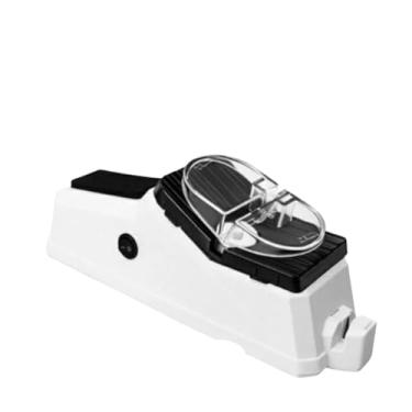 Imagem de Afiador Elétrico de Facas e Tesouras, Bivolt, 15W, USB, Branco e Preto, 23,5x6,5x9cm, com Rebolos Reserva