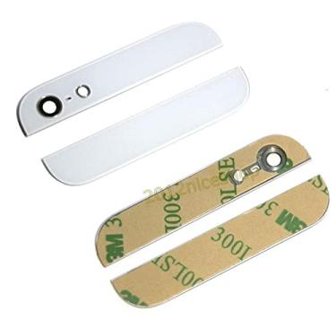 Imagem de ZEZEFUFU Capa traseira traseira para cima e para baixo capa de vidro protetora com câmera e lente flash para iPhone (5)