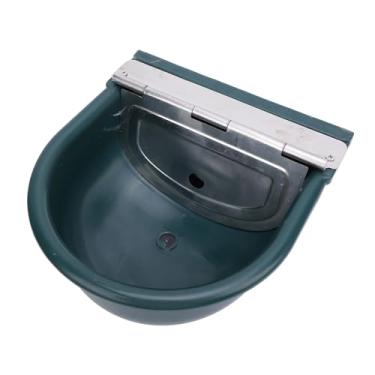 Imagem de Aramox Calha Alimentadora Automática de água Em Aço Inoxidável para Gado, Nível de água Ajustável, Rancho Com Bebedouro para Gado, Cabra, Suprimentos para Animais de Estimação (verde escuro)