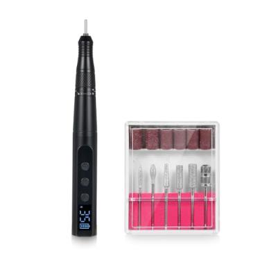 Imagem de Dioche Kit Elétrico de Esmalte para Unhas, Profissional, 35000 Rpm, Recarregável, Sem Fio, Caneta, Manicure, Pedicure, Máquina Com 6 Bits