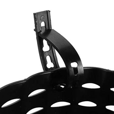 Imagem de Zerodis Cesta de Armazenamento de Plástico Preto, Organizador de Suspensão Frontal para Crianças, Recipiente de Item Acessório de Bicicleta Doméstica