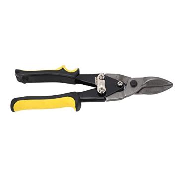 Imagem de Cryfokt Tesoura de Corte Reto de Aviação de Aço de Alto Carbono para Corte de Alumínio, Couro, Papelão, Design de Mola Poderoso para Fácil Operação