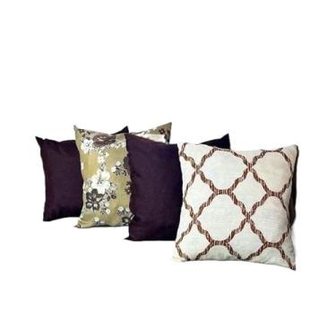 Imagem de Kit c Almofadas Cheias Decorativas pSala(MX_COLMÉIA FLORAL TABACOcTABA)