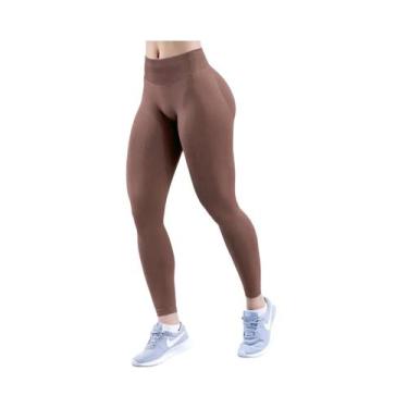 Imagem de Leggings Esportivas Sem Costura De Cintura Alta Para Mulheres Com Pain