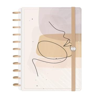 Imagem de Caderno Iscool Disc Inteligente 140 Folhas Face Linear Bege G+