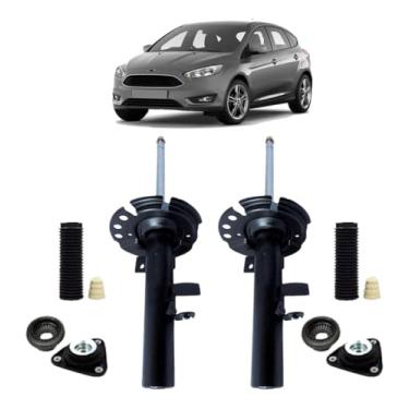 Imagem de PAR AMORTECEDOR DIANTEIRO COM KITS BATENTE COIFA COXIM FOCUS 2014 2015 2016 2017