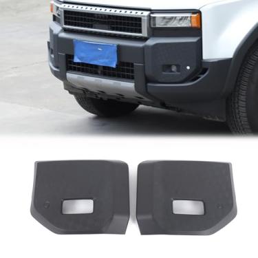 Imagem de Heutamo Capa de acabamento de farol de neblina frontal compatível com Toyota Land Cruiser 250 Prado J250 LC250 2024 2025 acessórios, painel de farol de neblina de para-choque dianteiro ABS