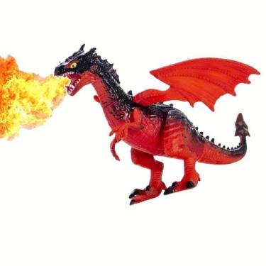 Imagem de Brinquedo Dragão Articulado Mundo Medieval Asas Flexíveis - Dragão De 
