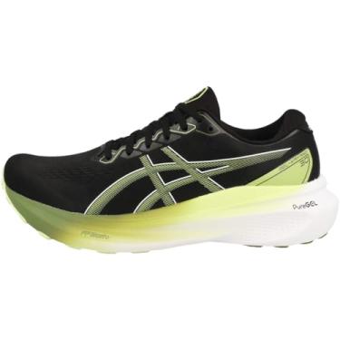 Imagem de ASICS Tênis de corrida masculino Gel-Kayano 30, Preto brilhante amarelo, 41