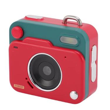 Imagem de VBESTLIFE Câmera Digital Pequena, Foto de 48 MP, Câmera Vlog Com Chaveiro de Vídeo 1080P Com 6 Filtros, Tela de 1,77 Polegadas, Compartilhamento Em Tempo Real OTG, para Viagens (Vermelha)