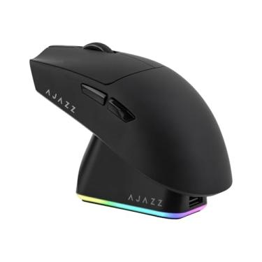 Imagem de MechLands Mouse sem fio AJAZZ AJ139P V3 MC com base de carregamento, mouse para jogos de 3 modos com bateria de 800 mAh, ajustável 24.000 DPI, sensor PAW3311, taxa de sondagem de 1000, 69 g leve, Win