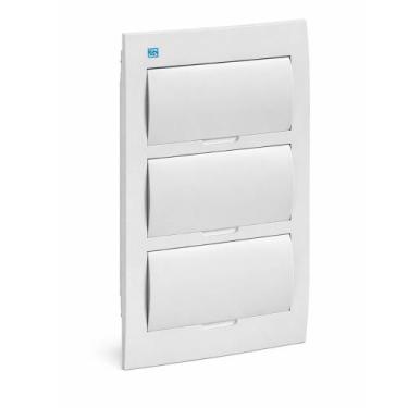 Imagem de Quadro de distribuição pvc embutir branco 36 disjuntores weg
