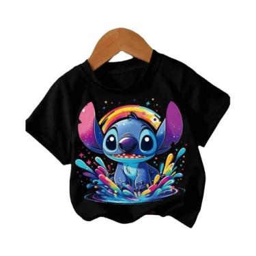Imagem de Camiseta De Aniversário Disney Lilo Stitch Para Crianças Camisetas Pre