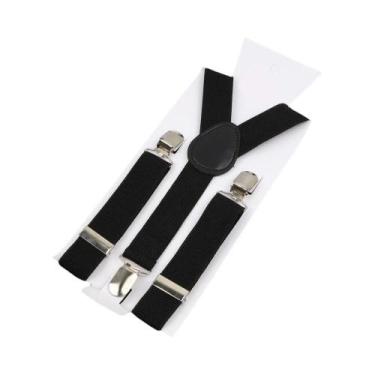 Imagem de Suspensórios Ajustáveis De Couro Elástico Em Cores Sólidas Para Crianç