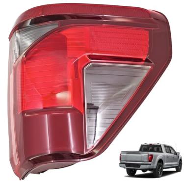 Imagem de Conjunto de luz traseira de halogênio RL3Z-13405-C com ponto cego (sem módulo) para Ford F150 2024-2025, luz de freio traseira do lado direito do passageiro de 7 + 3 pinos com lâmpada reversa LED