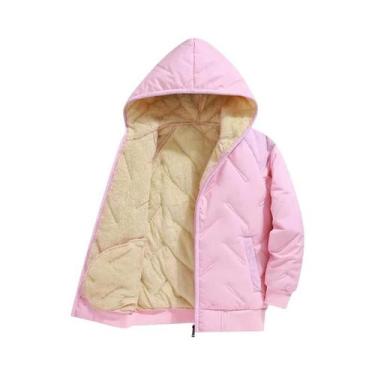 Imagem de Jaqueta De Inverno Para Meninos E Meninas, Forrada Com Veludo, Casaco 