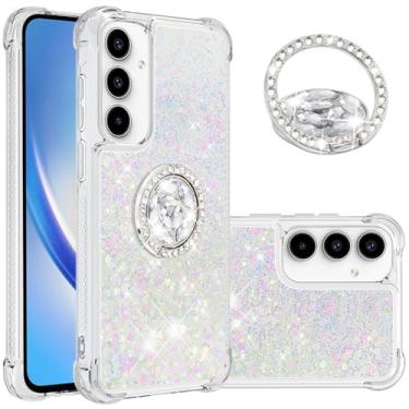 Imagem de Monwutong Capa de ajuste fino para Samsung Galaxy A36, capa de suporte de anel de silicone com efeito de areia movediça de TPU macio, capa de proteção de tela e câmera para Galaxy A36, WTZH colorida