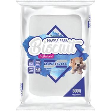 Imagem de Massa de Porcelana Fria Biscuit 500G Super Branca - Polycol