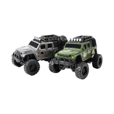 Imagem de Caminhão Mini RC Elétrico Todo Terreno 1:64, Brinquedo De Liga Com Luz