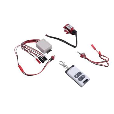 Imagem de HUIOP Guincho de Carro RC Em Escala 1/10, Guincho de Metal RC Com Controle Remoto, Material Liga Alumínio, Adequado para Carros Rastreadores Redcat, Axial, SCX10, D90, HPI 1/10