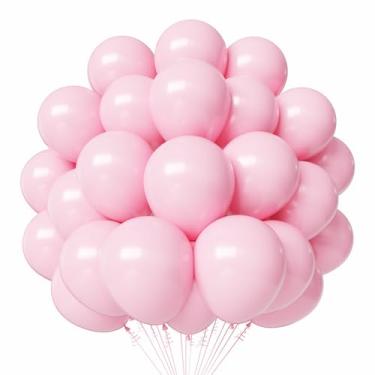 Imagem de Light Pink Latex Balloons, 55pcs 12 Inches Pastel Pink Balloons with 1 Ribbon for Birthday, Bridal, Baby Shower, Valentines, Gender Reveal Party Decorations