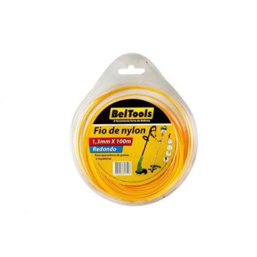Imagem de Fio de Nylon Redondo Roçadeira 1,3mm x100m Beltools