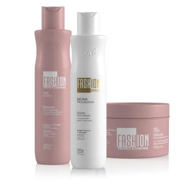 Imagem de Combo Escova Progressiva Fashion Gold Baby 300g