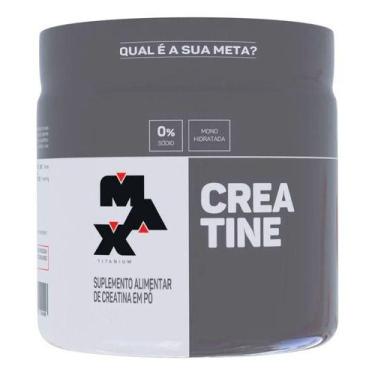 Imagem de Suplemento Creatina Max Titanium Monohidratada Em Pó Pote 300g Creatin