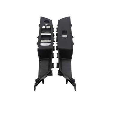 Imagem de LHD atualizado esquerda direita dianteira traseira interior maçaneta da porta painel regulador da janela tampa do interruptor compatível com BMW Série 6 / GT G32 2017 2018 2019-2022(Front 2PCS-Black)