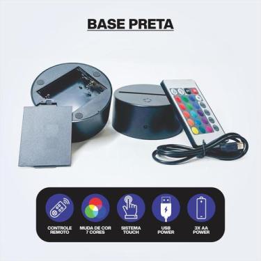 Imagem de Luminaria em acrilico de led infantil personalizada com nome tema unic