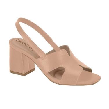 Imagem de Sandalia Beira Rio 8436.231 Salto Grosso Elastico Feminino