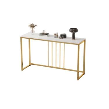 Imagem de Prateleira de armazenamento de mesa moderna para console doméstico estreita para corredor, entrada e sala de estar (grande)