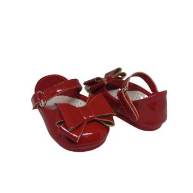 Imagem de Sapato de Bebe Sapatilha Laço Salomé Infantil Menina RN Manozinhos Bab