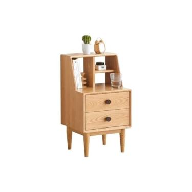 Imagem de Mesa de cabeceira moderna original de madeira maciça, mobília, quarto, móveis, vintage, sala de estar, aparadores práticos