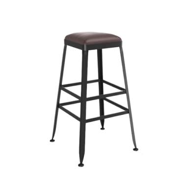 Imagem de KHUTRW3D Banco de couro para balcão de cozinha sem encosto, banqueta de bar, restaurante, bar, bancos altos, vários tamanhos, cadeiras de bar opcionais (pequenas)