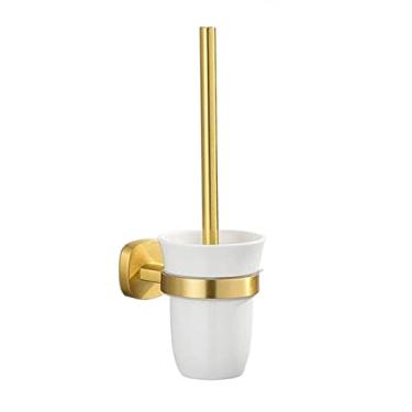 Imagem de Conjunto de escova de vaso sanitário e suporte, escovas de vaso sanitário decorativas, escova de vaso sanitário de limpeza profunda para banheiro ferramentas de limpeza de vaso sanitário (cor: C) (D)