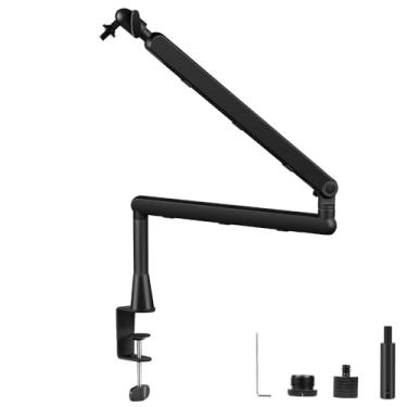 Imagem de Preto, Suporte Braço de Microfone, Braco Articulavel Microfone, Braço Articulado Microfone, Suporte para Microfone, Microphone Boom Arm, Braço Microfone, Suporte Microfone, Suporte de Microfone