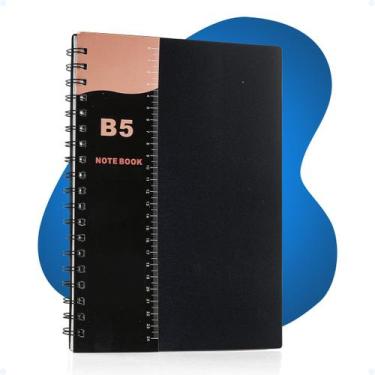 Imagem de Caderno Pauta B5 Executivo Anotações Pequeno 80 Folhas Argola - Hxt