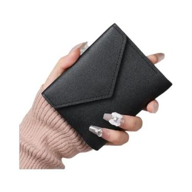 Imagem de Bolsa de moedas multifuncional para senhoras, carteira curta simples, 