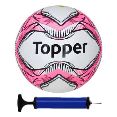 Imagem de Bola Futebol Campo Topper + Rosa-Chiclete