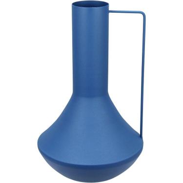 Imagem de Vaso Decorativo Enfeite Casa Aparador Garrafa Home&co Metal 35x21x21cm Azul