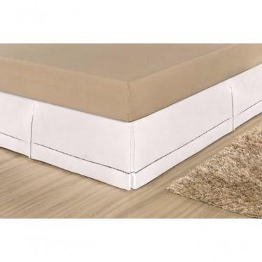 Imagem de Saia Para Cama Box Casal Juliana - Branco