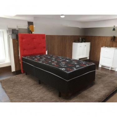 Imagem de Cama Box Solteiro Conjugada Ortopédica 88x188x39 (5cm)