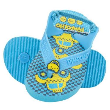 Imagem de Chinelo Bebê Infantil c/Elástico Pimpolho Menino Tam 17 a 23, 17/18, T