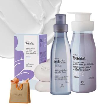 Imagem de Presente Natura Tododia Algodão Sabonete Creme Body Splash, Kit Presen