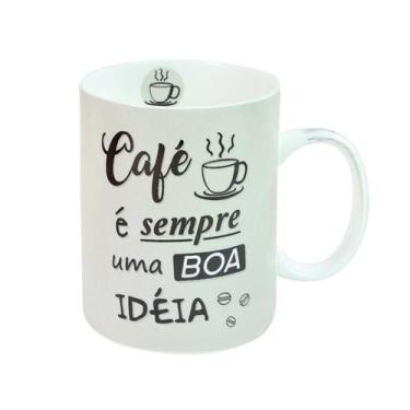 Imagem de Caneca de porcelana com frases café 390ml - CASITA, C